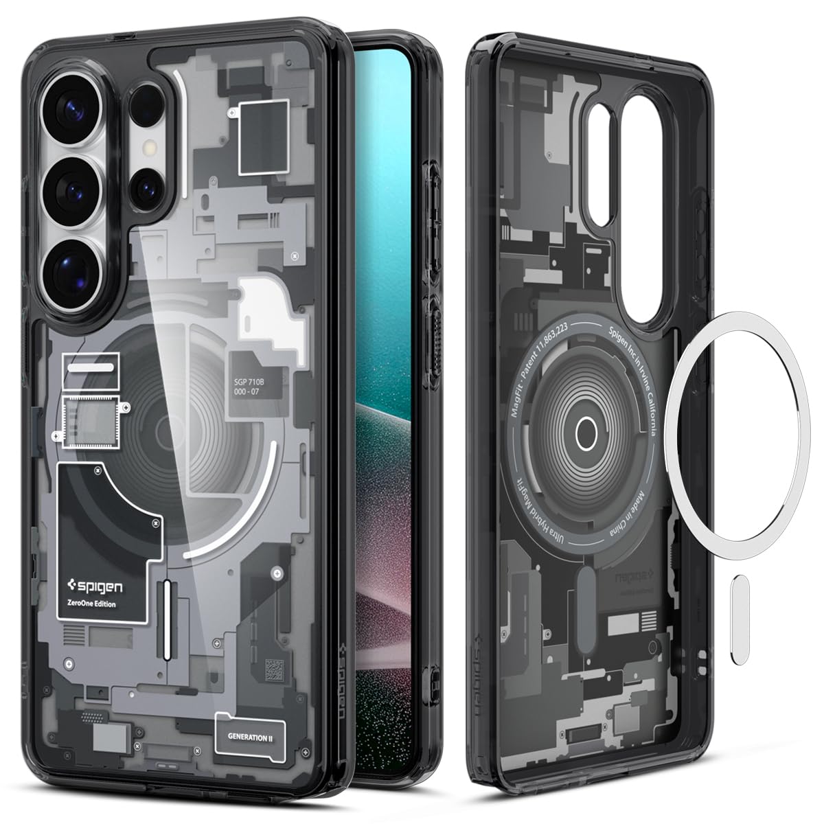 Spigen Ultra Hybrid MagFit | Samsung Galaxy S26 Ultra Case [Mil-Grade Certified Drop Protection] Galaxy S26 Ultra Back Cover | TPU+PC - Neo One