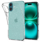 Spigen Liquid Crystal Back Cover Case for iPhone 16, Clear Transparent, Flexible Protection - TPU | Crystal Clear