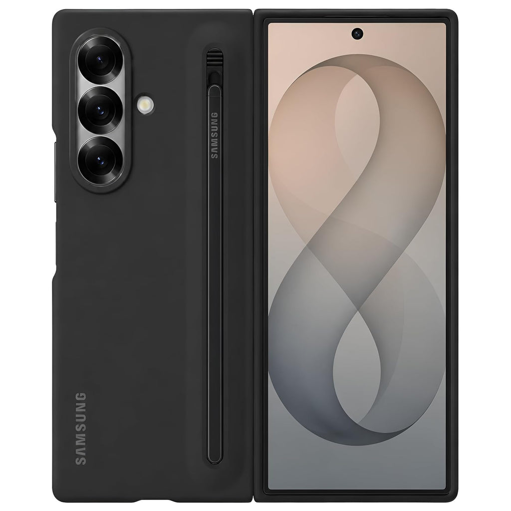 Magnetic Original for New Samsung Galaxy Z Fold 8 Ultra Case/Cover with S Pen & Front Screen Protector | 360° Full Protection Cover | Slim Matte Hard Back Case | Premium Design, Black