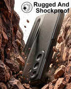 Flex Armor Leather Hinge Protection + S Pen Case Compatible with Samsung Galaxy Z Fold 8 Ultra