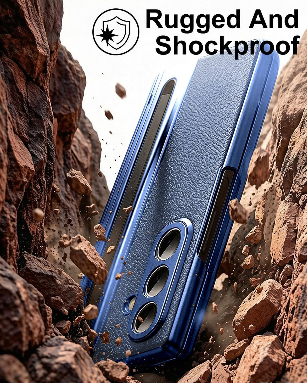 Flex Armor Leather Hinge Protection + S Pen Case Compatible with Samsung Galaxy Z Fold 8 Ultra