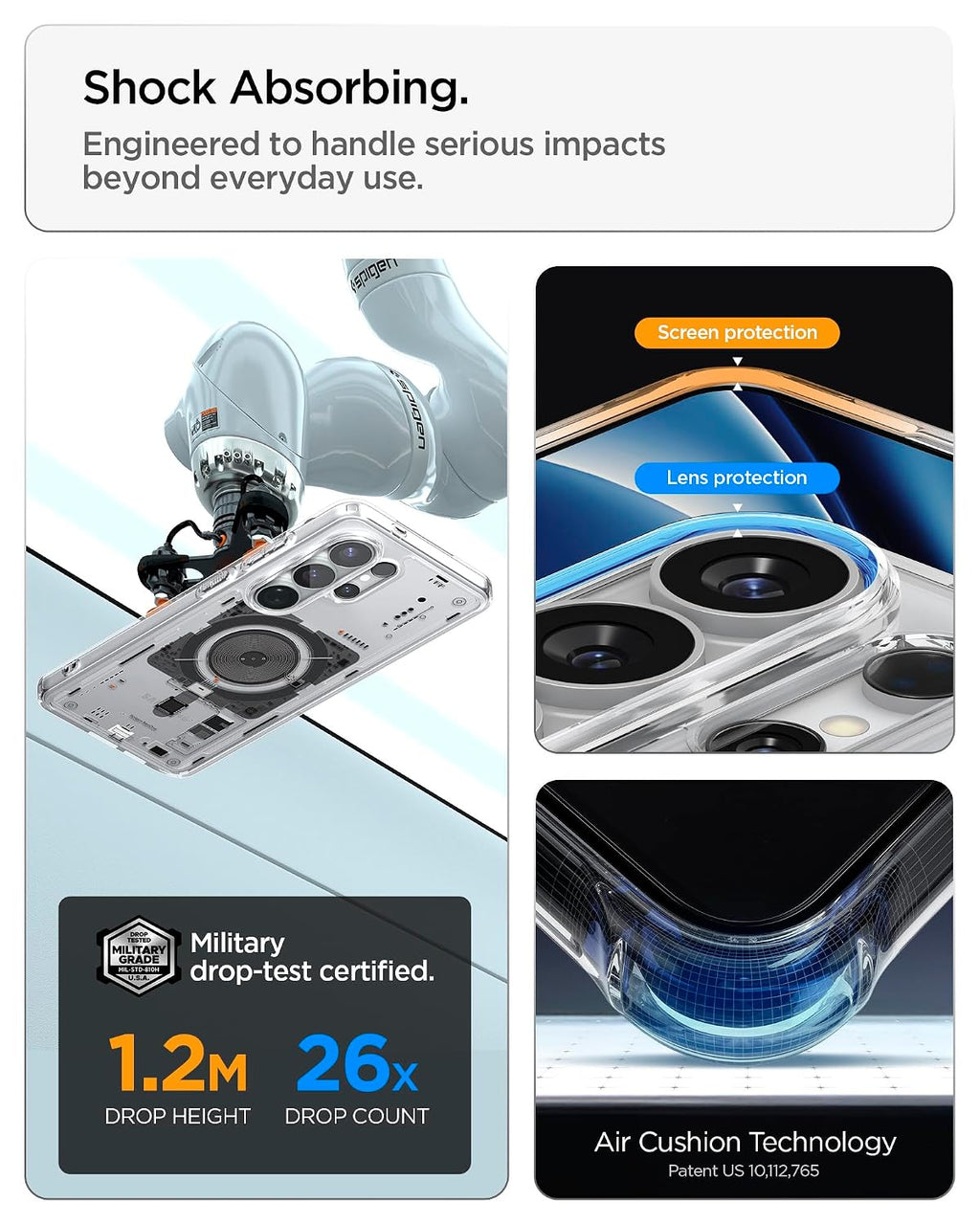 Spigen Ultra Hybrid MagFit | Samsung Galaxy S26 Ultra Case [Mil-Grade Certified Drop Protection] Galaxy S26 Ultra Back Cover | TPU+PC - Neo One