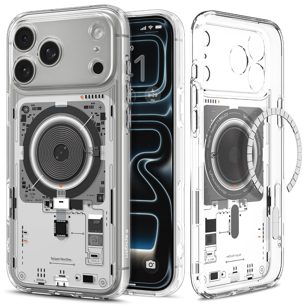 Spigen Ultra Hybrid MagFit Back Cover Case Compatible with iPhone 17 Pro Max (TPU + Poly Carbonate | Neo One)