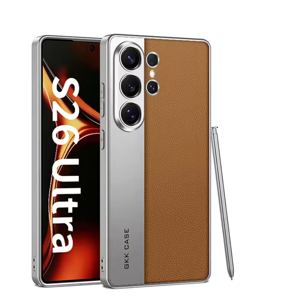 Flex Armor Pro Leather Series Case for Samsung Galaxy S26 Ultra | Premium Glossy Protective Cover
