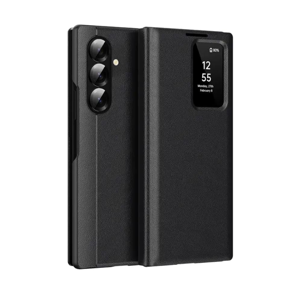 Flex Armor Smart View Wallet Case for Samsung Galaxy Z Fold 7 | NFC Display Window, Card Holder & Kickstand