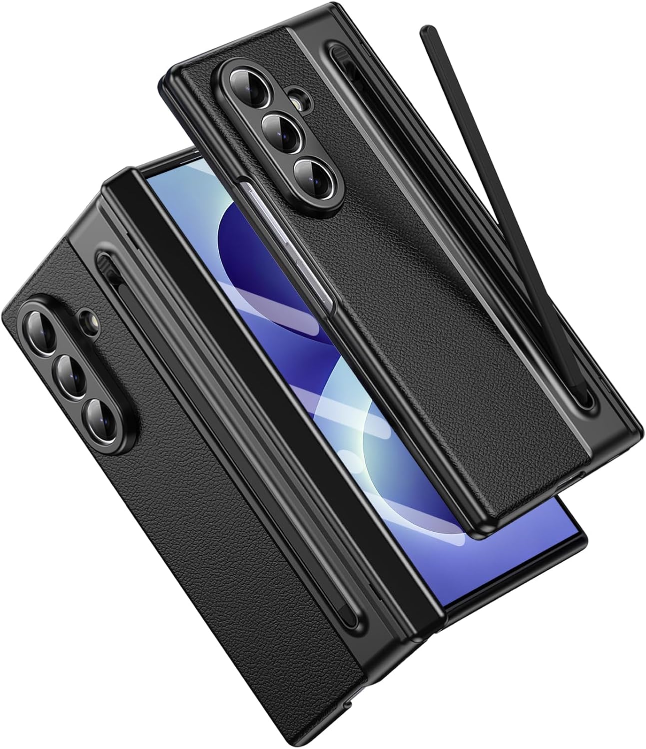 Flex Armor Leather Hinge Protection + S Pen Case Compatible with Samsung Galaxy Z Fold 8 Ultra
