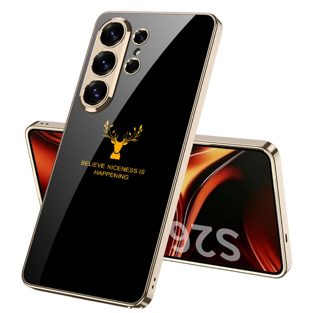 FlexArmor Royal Stag Series Case for Samsung Galaxy S26 Ultra | 9H Tempered Glass Back & Shockproof Protection