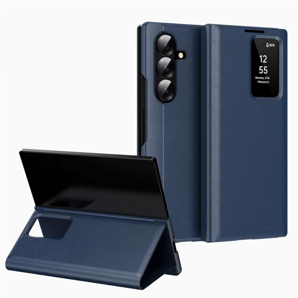 Flex Armor Smart View Wallet Case for Samsung Galaxy Z Fold 7 | NFC Display Window, Card Holder & Kickstand