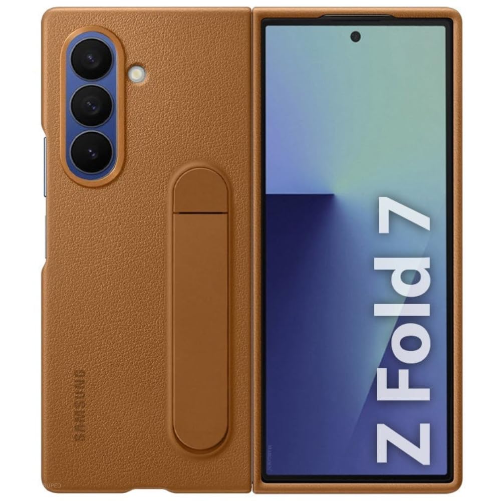 FlexArmor Kindsuit Leather Case for Samsung Galaxy Z Fold 7 | Built-In Screen Protector, Kickstand & Slim Protection