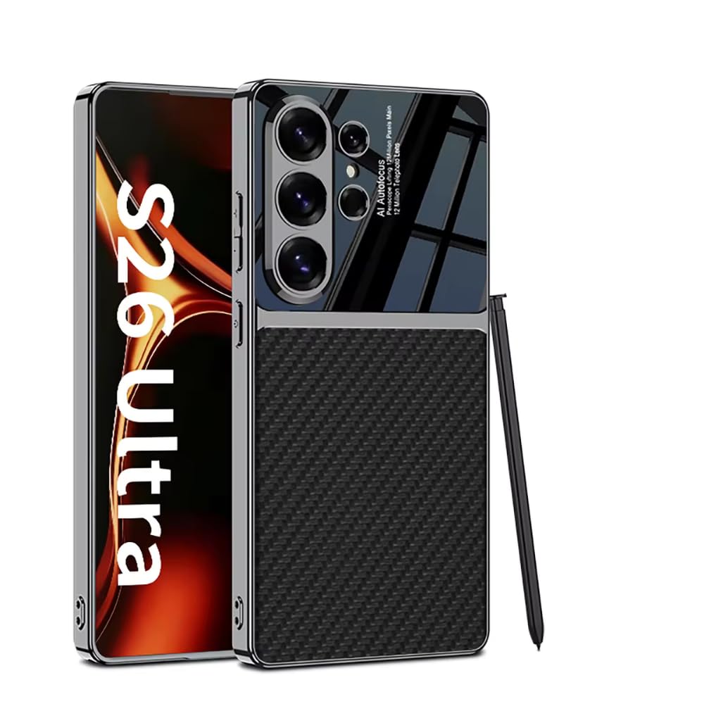 Flex Armor Premium Electroplate Leather Case for Samsung Galaxy S26 Ultra .