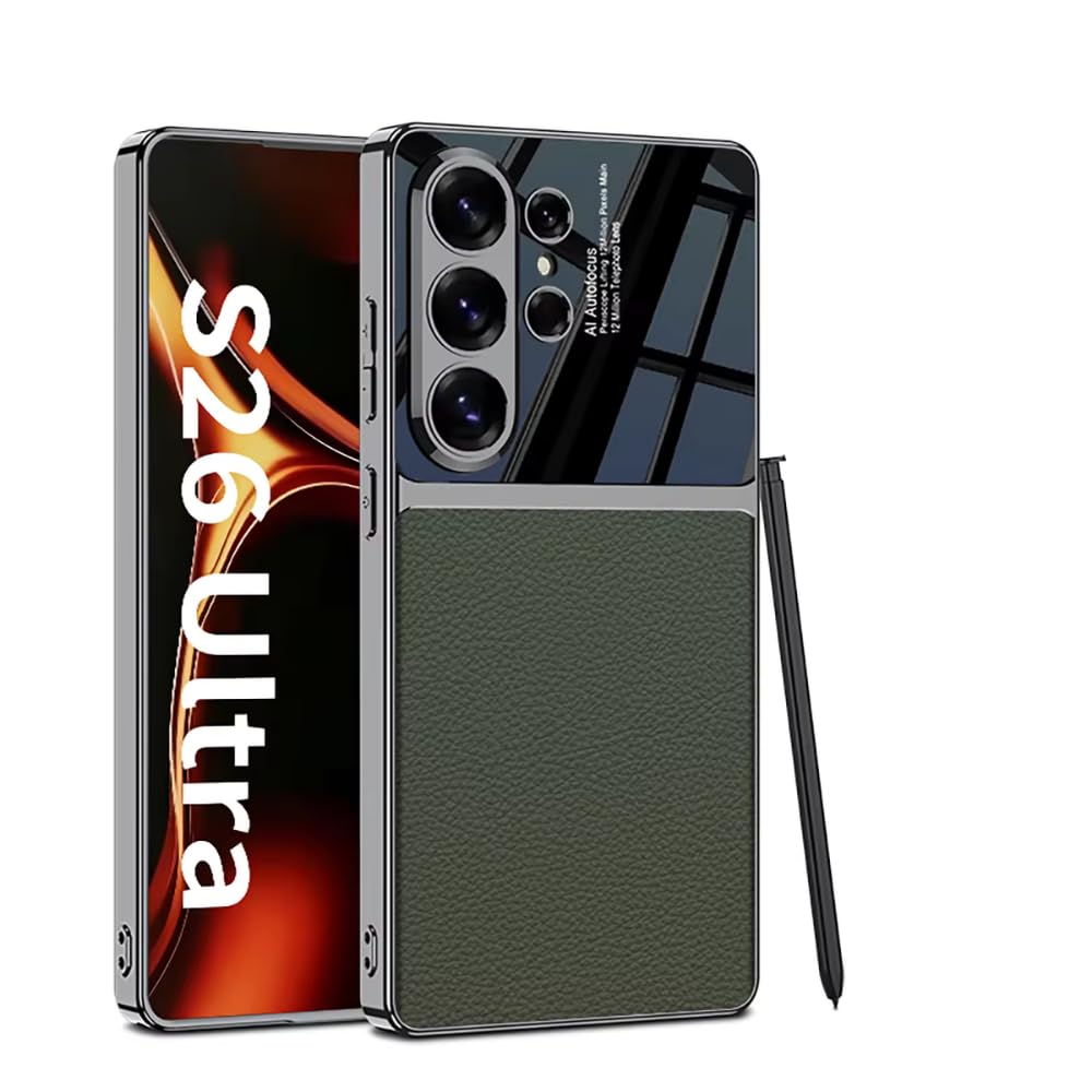 Flex Armor Premium Electroplate Leather Case for Samsung Galaxy S26 Ultra .