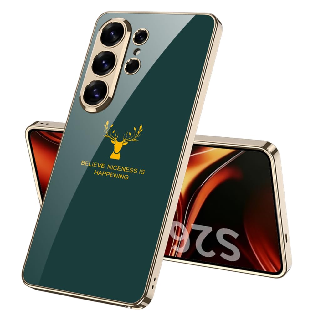 FlexArmor Royal Stag Series Case for Samsung Galaxy S26 Ultra | 9H Tempered Glass Back & Shockproof Protection