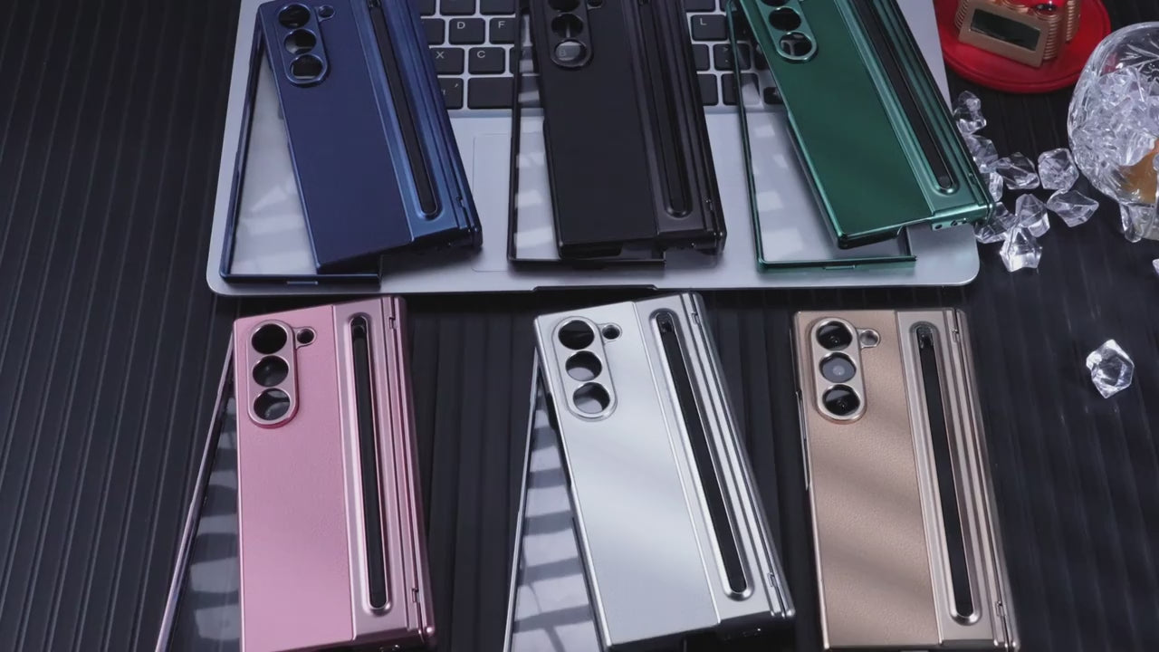 Flex Armor Z Fold 7 Luxury Leather Case | Hinge Protection, Kickstand, S Pen Holder