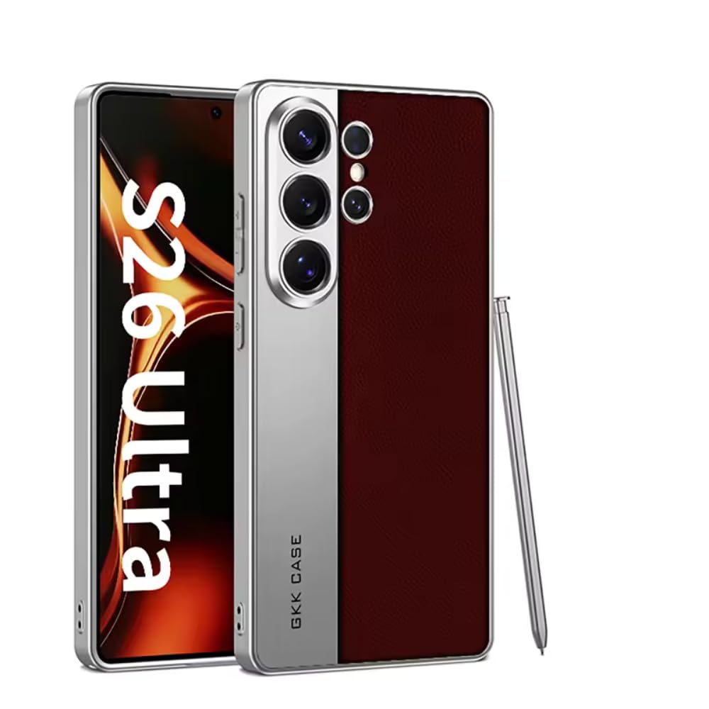Flex Armor Pro Leather Series Case for Samsung Galaxy S26 Ultra | Premium Glossy Protective Cover