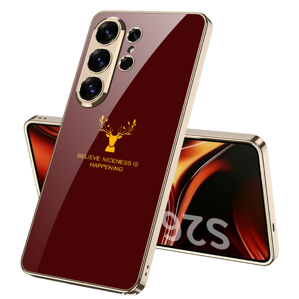 FlexArmor Royal Stag Series Case for Samsung Galaxy S26 Ultra | 9H Tempered Glass Back & Shockproof Protection