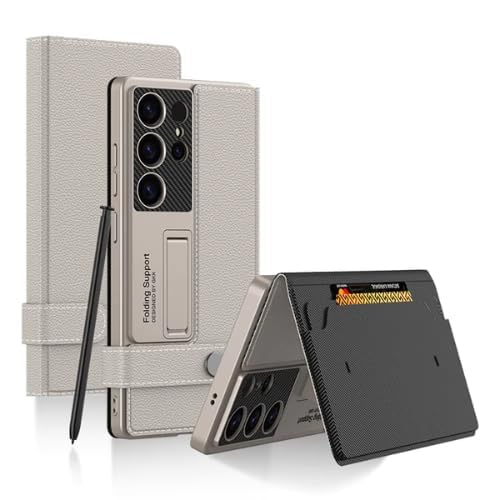 Samsung Galaxy S25 Ultra Premium Leather Wallet Case | Magnetic Flip Cover with Card Slots & Stand (Copy)