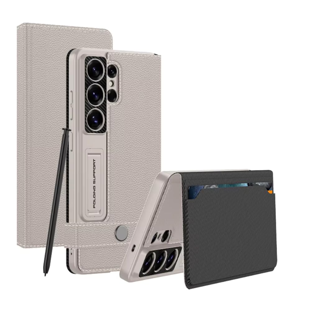 Samsung Galaxy S26 Ultra Premium Leather Wallet Case | Magnetic Flip Cover with Card Slots & Stand