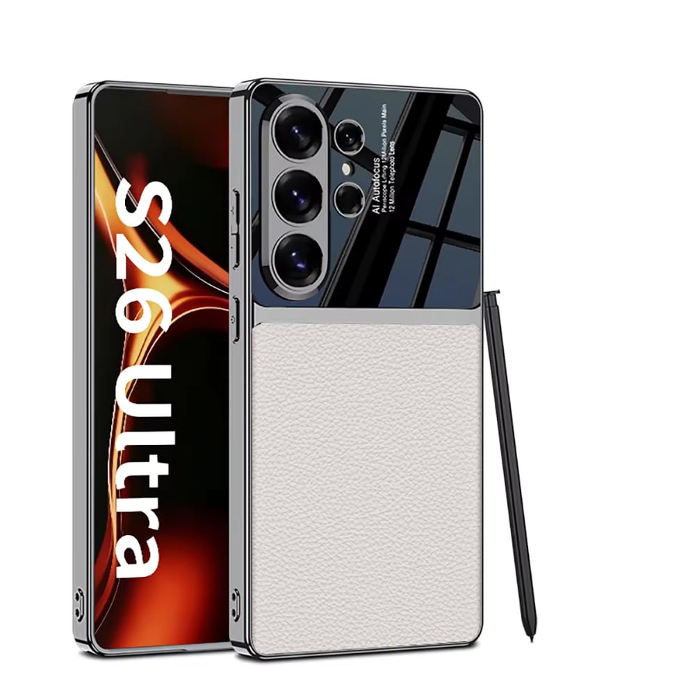 Flex Armor Premium Electroplate Leather Case for Samsung Galaxy S26 Ultra .
