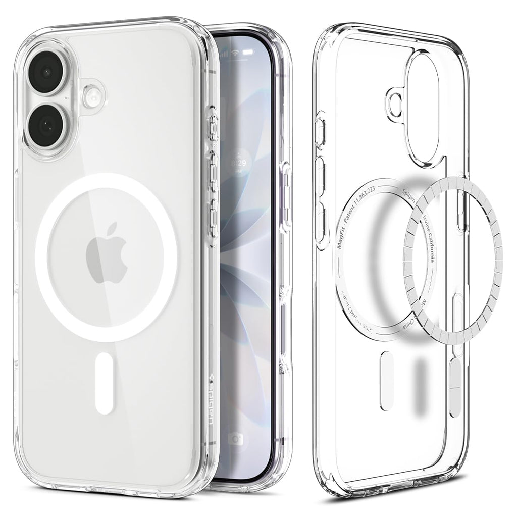 Flex Armor iPhone 17 Clear Case | Crystal Transparent Magsafe Hybrid Back Cover | TPU + Polycarbonate Shockproof Protection