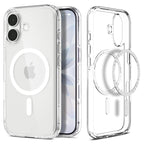 Flex Armor iPhone 17 Clear Case | Crystal Transparent Magsafe Hybrid Back Cover | TPU + Polycarbonate Shockproof Protection