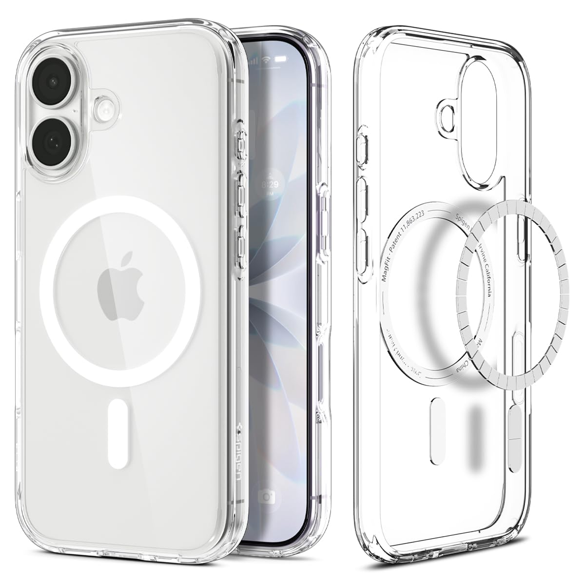 Flex Armor iPhone 17 Clear Case | Crystal Transparent Magsafe Hybrid Back Cover | TPU + Polycarbonate Shockproof Protection